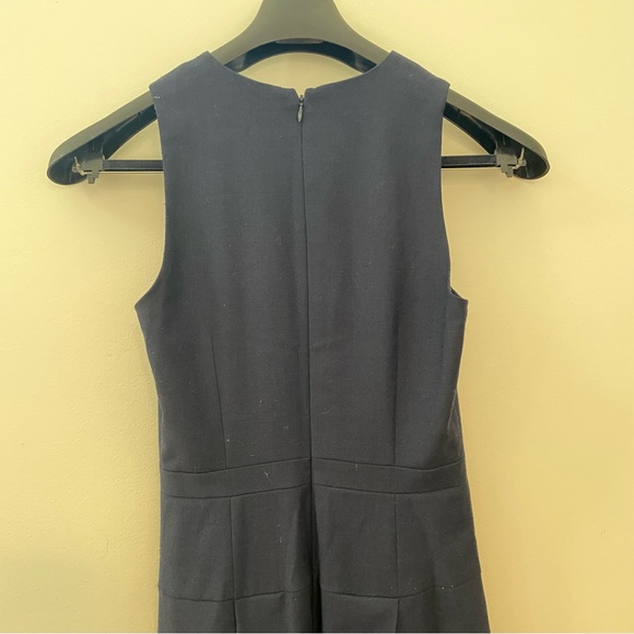 Tall J. Crew A-line navy wool dress, 0T - Picture 4 of 6